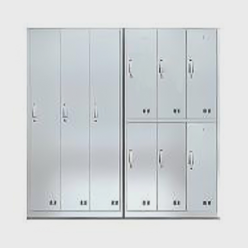 Hospitalskåp/skoskåp i rostfritt stål