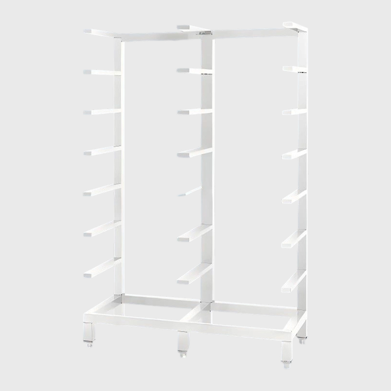 Förvaringsställ för medicinsk korg i rostfritt stål