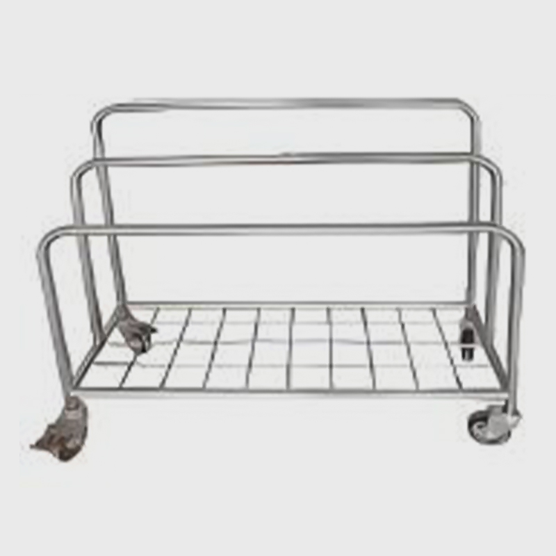 Pappersdispenservagn i rostfritt stål